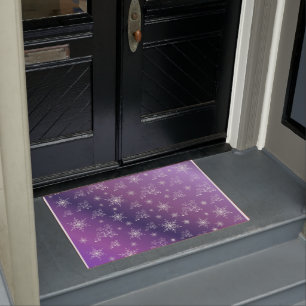 purple,reindeer, star, stars, snowflake, christmas doormat