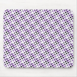 Purple Retro Bubbles Mousepad