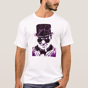 Purple retro Churchill T-Shirt