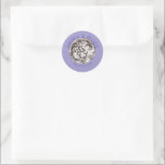 Purple Retro Disco Wedding Sticker Envelope Seal<br><div class="desc">Add a fun finishing touch to your wedding stationery with this disco-inspired envelope seal sticker. Featuring a shimmering disco ball centerpiece with soft purple tones and customizable names and date, this sticker is perfect for sealing invitations, belly bands, favor bags, or thank you cards. Ideal for spring weddings, retro disco...</div>