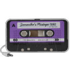 Purple Retro Mixtape Cassette Personalised Speaker