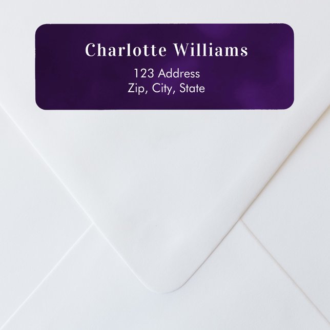 Purple return address (Creator Uploaded)