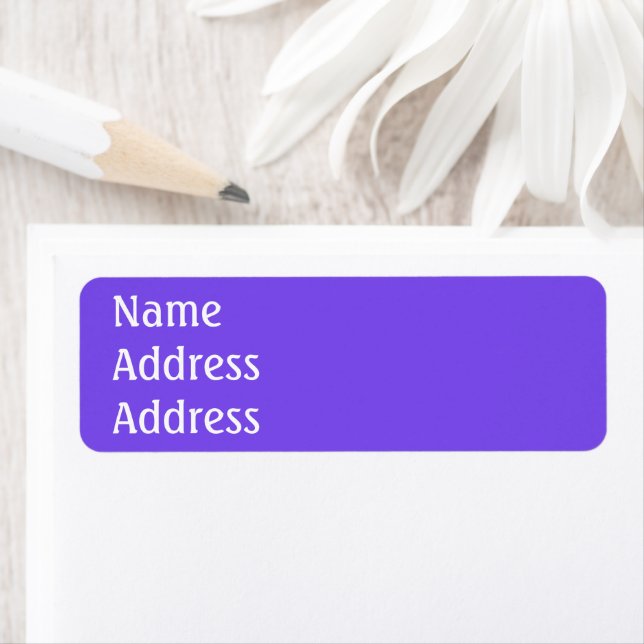 Purple Return Address Labels (Insitu)