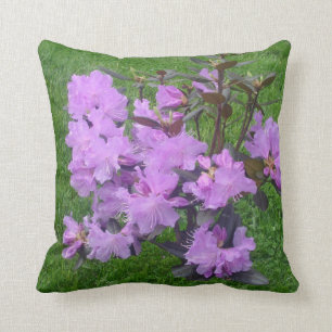 Purple Rhododendrons Cushion
