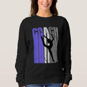 Purple Rhythmic Gymnastics Coach Instructor Teach  Sweatshirt
