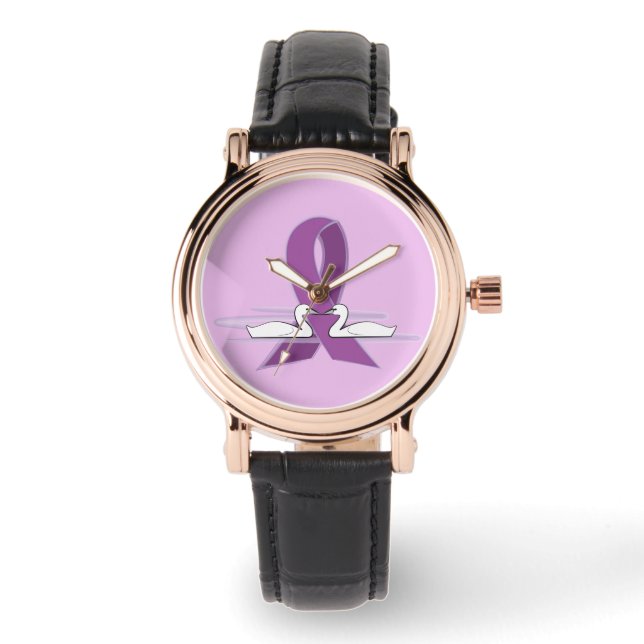 Purple Ribbon: Alzheimer's, Epilepsy, and Lupus Watch (Front)