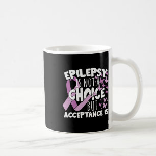 Purple Ribbon Epilepsy Awareness Acceptance  Coffee Mug