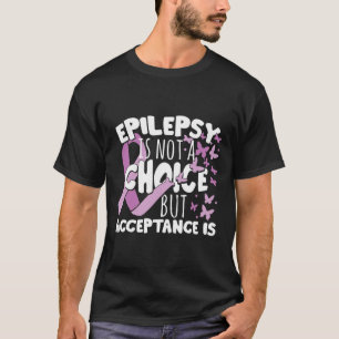 Purple Ribbon Epilepsy Awareness Acceptance T-Shirt