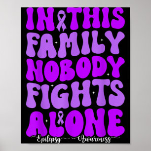 Purple Ribbon Epilepsy Awareness Supporter Poster