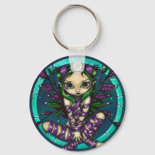 "Purple Ribbon Fairy" Keychain