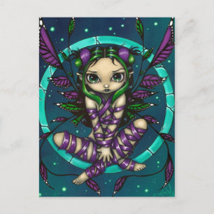 "Purple Ribbon Fairy" Postcard