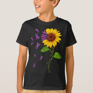 Purple Ribbon Fibromyalgia Awareness Month Warrior T-Shirt