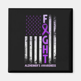 Purple Ribbon Fight Heimerheimer's Awareness Usa A Magnet