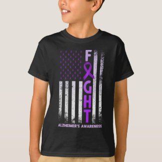 Purple Ribbon Fight Heimerheimer's Awareness Usa A T-Shirt