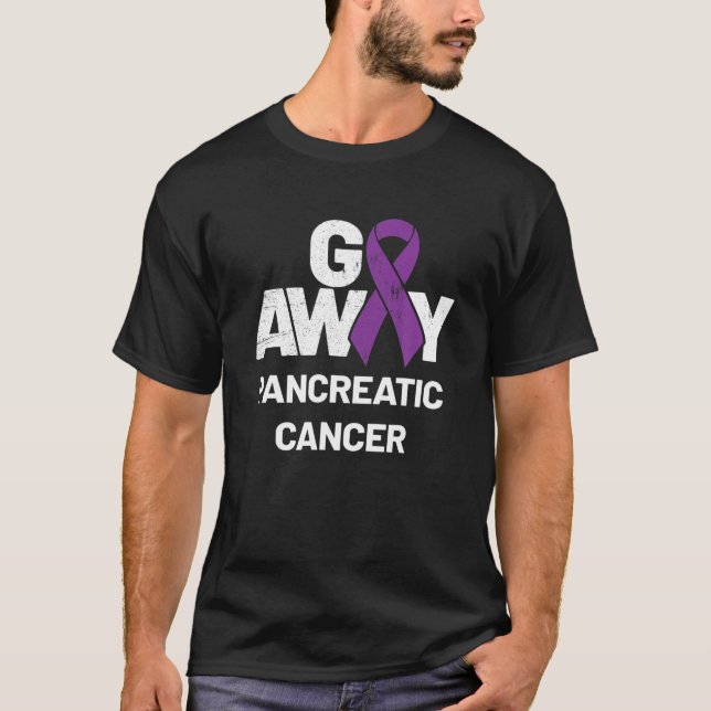 Purple Ribbon Gifts | National Pancreatic Cancer A T-Shirt (Front)