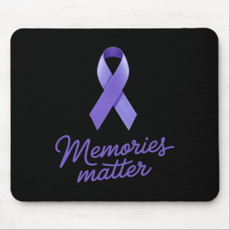 Purple Ribbon Memories Problems Heimerheimer Aware Mouse Pad