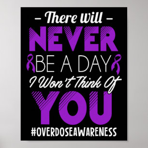 Purple Ribbon - Overdose Awareness Poster