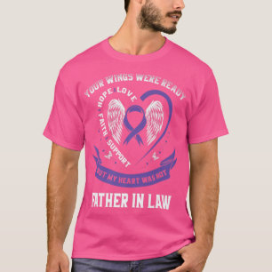 Purple Ribbon Pancreatic Cancer Awareness Father I T-Shirt