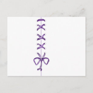 Purple Ribbon Postcard