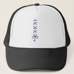 Purple Ribbon Trucker Hat