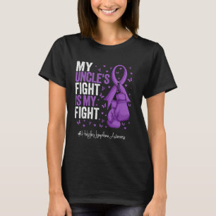 Purple Ribbon Uncle Hodgkins Lymphoma Awareness T-Shirt