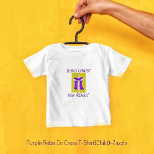 Purple Robe On Cross Baby T-Shirt