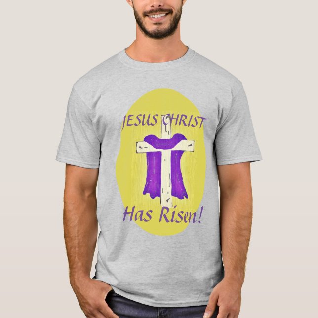 Purple Robe On Cross T-Shirt (Front)