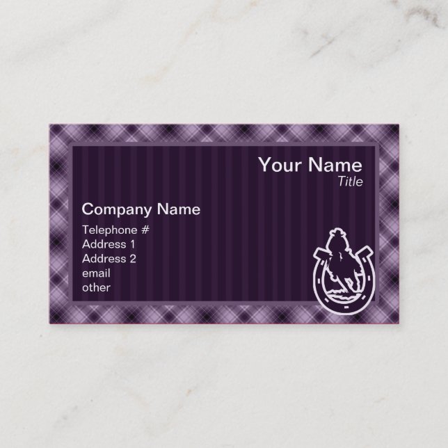 Purple Rodeo Business Card (Front)