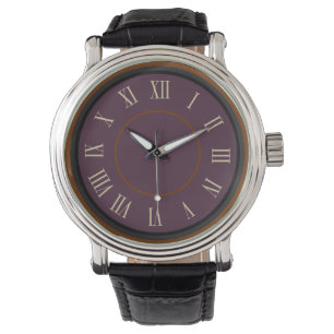 Purple Roman Numeral Watch