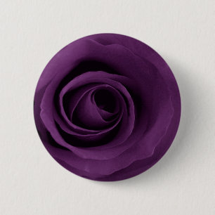 Purple Rose 6 Cm Round Badge