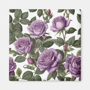 Purple Rose Budding Roses, Magnet