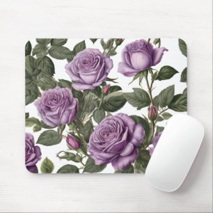 Purple Rose Budding Roses,  Mouse Pad