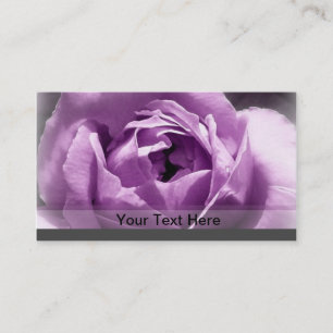 Purple rose business card