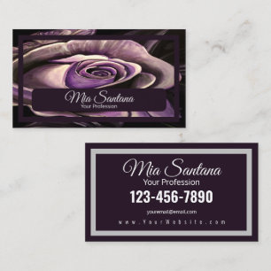 Purple Rose Business Card