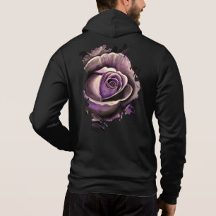 Purple Rose Hoodie