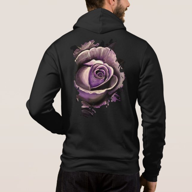 Purple Rose Hoodie (Back)
