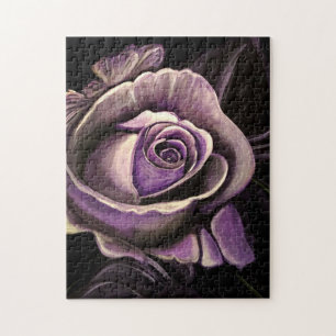 Purple Rose Jigsaw Puzzle