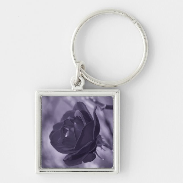Purple Rose Key Ring (Front)