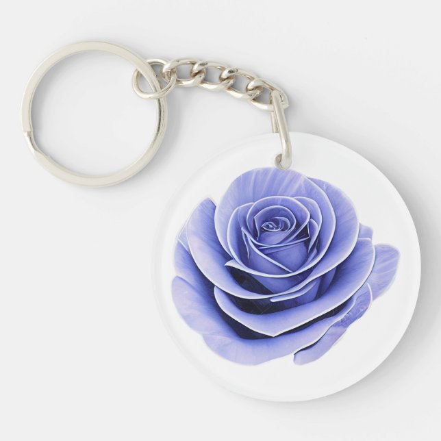 Purple Rose Key Ring (Front)