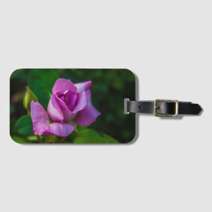 Purple Rose Luggage Tag