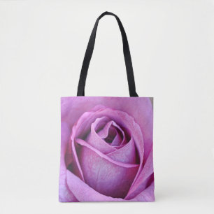 Purple Rose Petals Flower Art Tote Bag