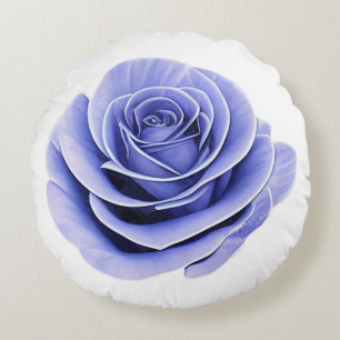 Purple Rose Round Cushion