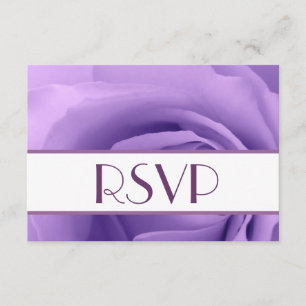 Purple Rose RSVP Wedding Response