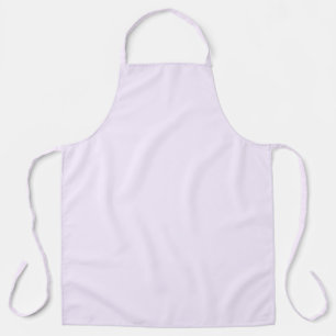 Purple Rose Soft Pale White Pastel Solid Colour Apron