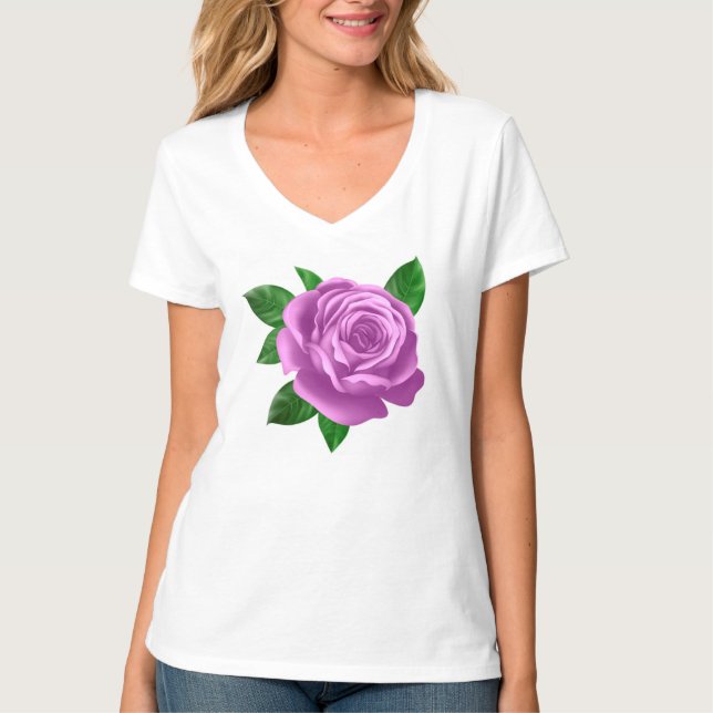 Purple rose T-Shirt (Front)