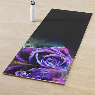 Purple Rose Yoga Mat