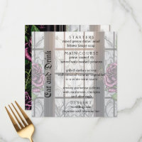 Purple roses by the window - gothic style wedding 