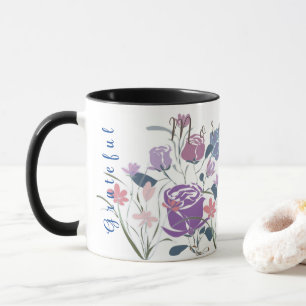 Purple Roses Coffee Mug
