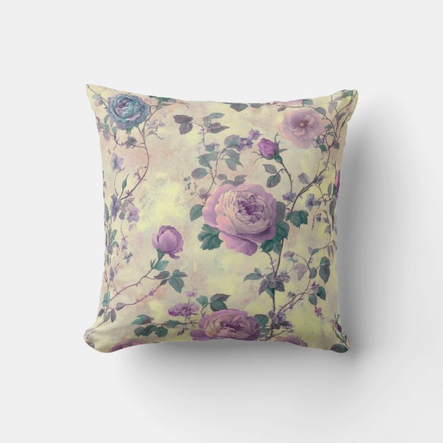 Purple Roses Cushion (Front)
