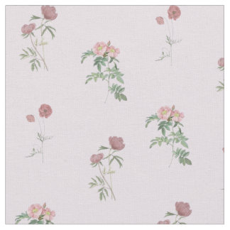 Purple Roses Floral Pattern Vintage & Elegant Fabric